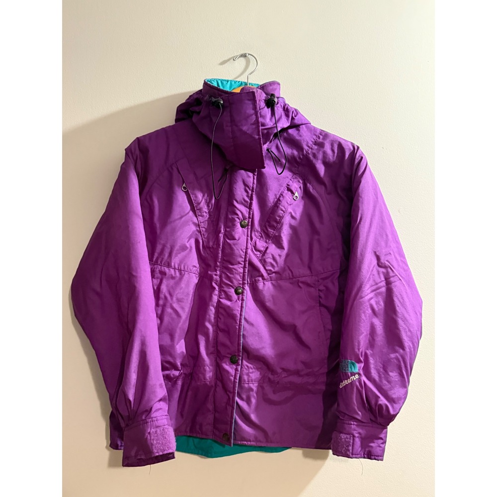 Vintage The North Face Extreme Ski Jacket Purple Teal Made in USA Women 6